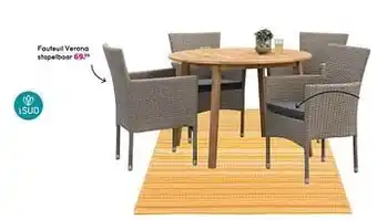 Leen Bakker Fauteuil verona stapelbaar aanbieding