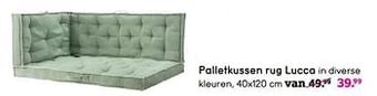 Palletkussen rug lucca