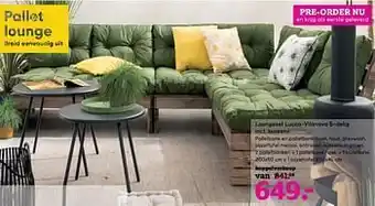 Leen Bakker Loungeset lucca-vilanova 5-delig incl. kussens aanbieding