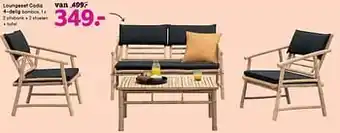 Leen Bakker Loungeset cadiz 4-delig aanbieding