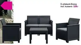 Leen Bakker 2-zitsbank emma incl. kussens aanbieding