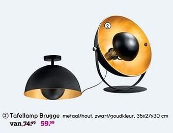 Leen Bakker Tafellamp brugge aanbieding