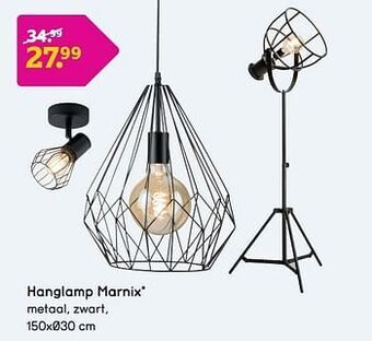 Leen Bakker Hanglamp marnix aanbieding