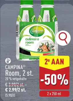 ALDI Campina Room aanbieding