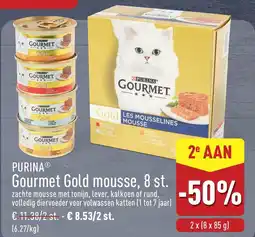 ALDI Purina Gourmet Gold mousse aanbieding