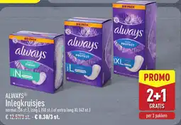 ALDI Always Inlegkruisjes aanbieding