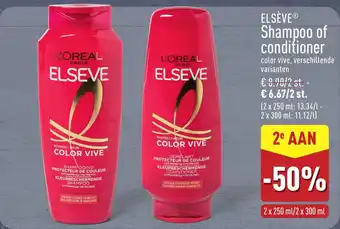 ALDI Elseve Shampoo of Conditioner aanbieding