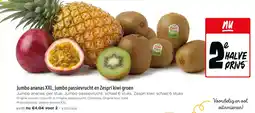 Jumbo Jumbo ananas XXL, Jumbo passievrucht en Zespri kiwi groen aanbieding