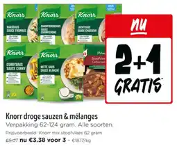 Jumbo Knorr Droge Sauzen & Mélanges aanbieding