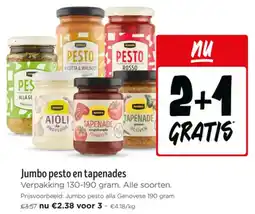 Jumbo Jumbo pesto en tapenades aanbieding