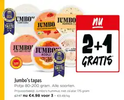 Jumbo Jumbo's Tapas aanbieding