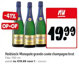Jumbo Heidsieck-Monopole grande cuvée champagne brut aanbieding