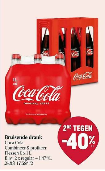 Delhaize Bruisende Drank Coca Cola aanbieding
