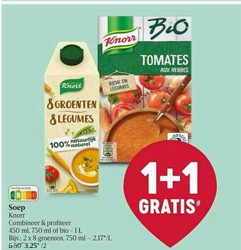 Delhaize Soep Knorr aanbieding