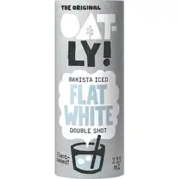 Albert Heijn Oatly! Barista iced flat white double shot aanbieding