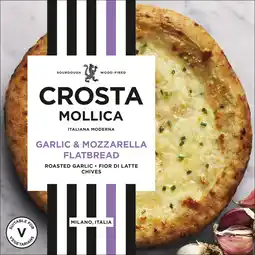 Albert Heijn Crosta Mollica Garlic & mozzarella flatbread aanbieding