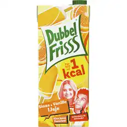 Albert Heijn DubbelFrisss 1kcal sinas & vanille ijsje smaak aanbieding