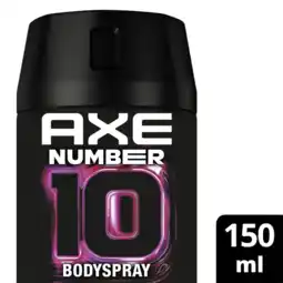 Albert Heijn Axe Number 10 deodorant bodyspray aanbieding