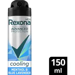 Albert Heijn Rexona Men cooling menthol & lavender spray aanbieding