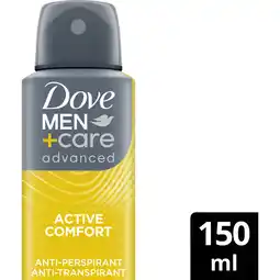 Albert Heijn Dove Men+care active comfort deodorant spray aanbieding