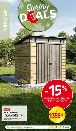 Brico Tuinhuis signature pent 77 aanbieding