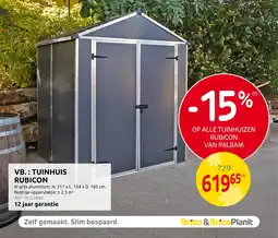 Brico Tuinhuis rubicon aanbieding