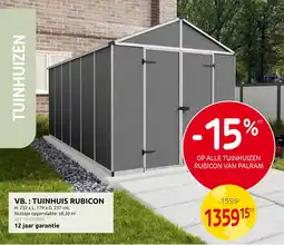 Brico Tuinhuis rubicon aanbieding