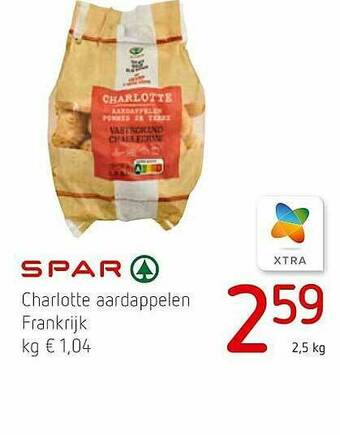Spar Colruyt Spar Charlotte Aardappelen Frankrijk aanbieding