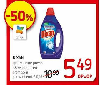 Spar Colruyt Dixan Gel Extreme Power aanbieding
