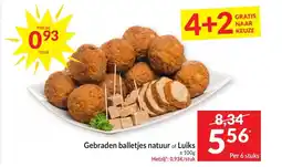 Intermarché Gebraden balletjes natuur of luiks aanbieding