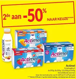 Intermarché Actimel Drinkyoghurt aanbieding