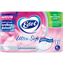 Albert Heijn Edet Ultra soft 4-laags toiletpapier aanbieding