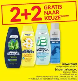 Intermarché Schwarzkopf of schauma shampoo aanbieding