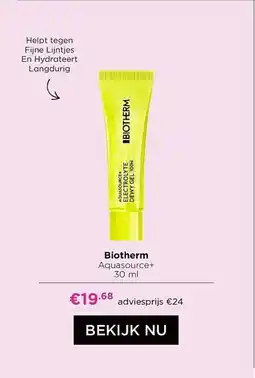 ICI PARIS XL Biotherm Aquasource+ aanbieding