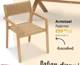 YGO Armstoel Palermo aanbieding