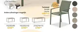 YGO Tuinstoel Durella Laurier aanbieding