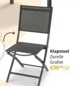 YGO Klapstoel durella grafiet aanbieding