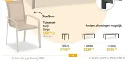 YGO Tuinstoel Melfi Beige aanbieding