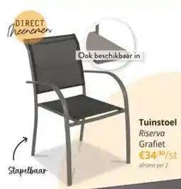 YGO Tuinstoel riserva grafiet aanbieding