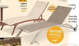 YGO Ligbed gradara acajou aanbieding