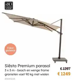 Europoint Siësta Premium parasol aanbieding