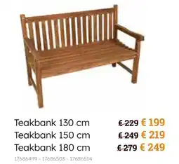 Europoint Teakbank aanbieding