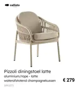 Europoint Pizzoli diningstoel latte aanbieding