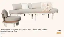 Europoint Washington loungeset aanbieding
