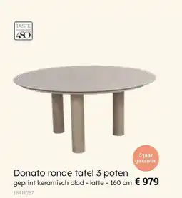 Europoint Donato ronde tafel 3 poten aanbieding