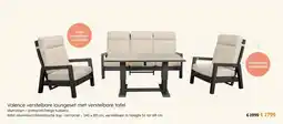 Europoint Valence verstelbare loungeset met verstelbare tafel aanbieding