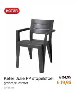 Europoint Keter Julie PP stapelstoel aanbieding