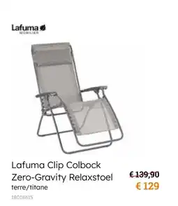 Europoint Lafuma Clip Colbock Zero-Gravity Relaxstoel aanbieding