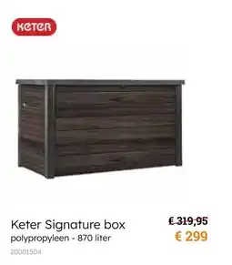 Europoint Keter Signature box aanbieding