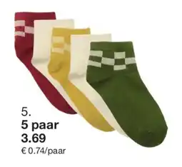 Zeeman Sneaker sokken aanbieding